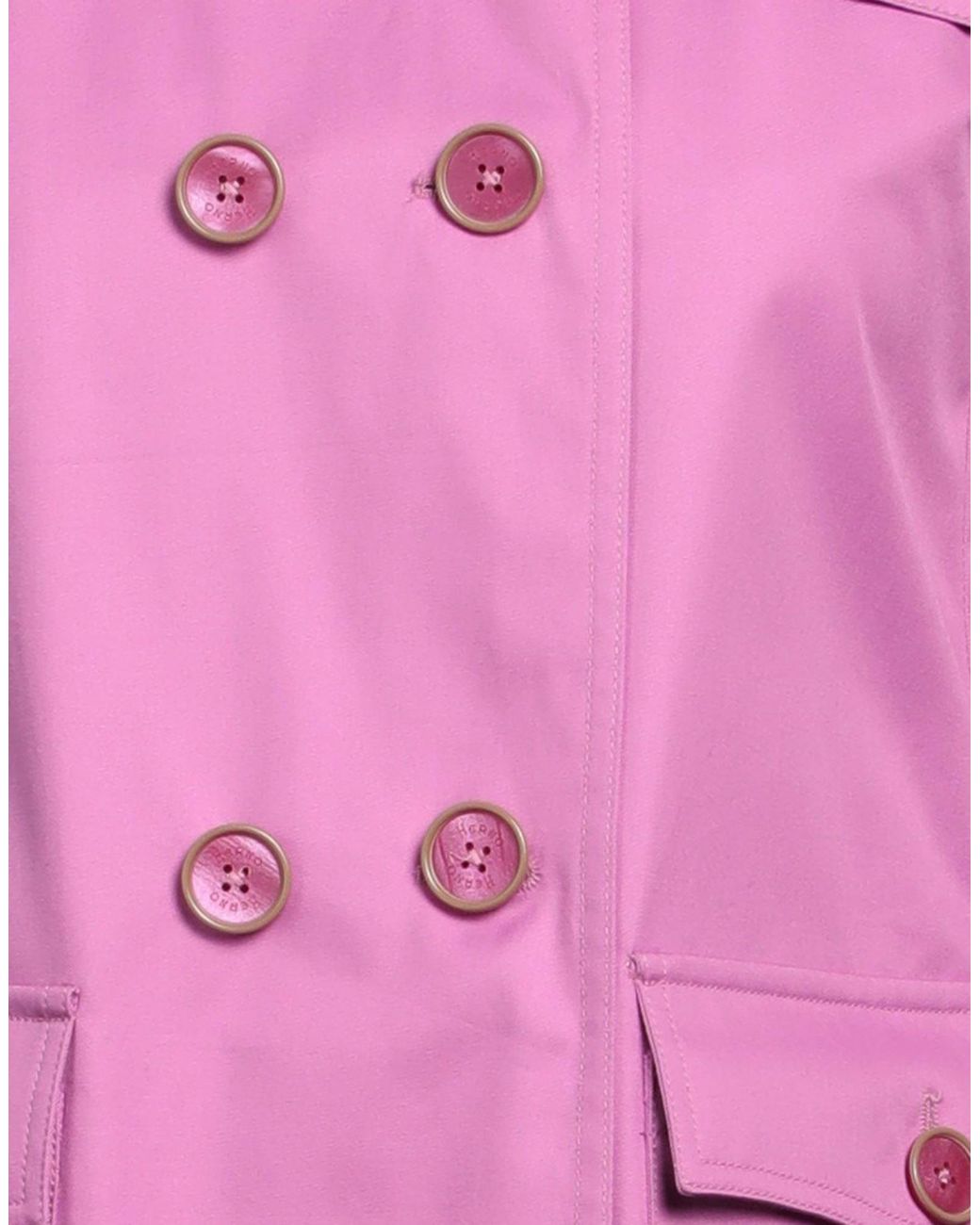 Herno Pink Overcoat & Trench Coat