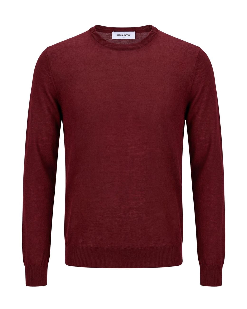 Gran Sasso Red Sweater Virgin Wool for men
