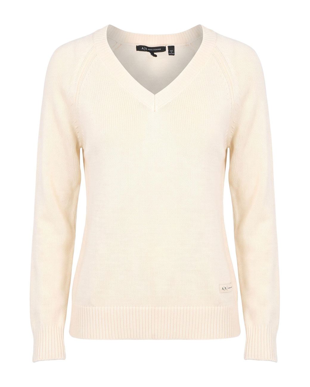 ARMANI EXCHANGE Natural Ivory Sweater Virgin Wool, Acrylic, Cotton