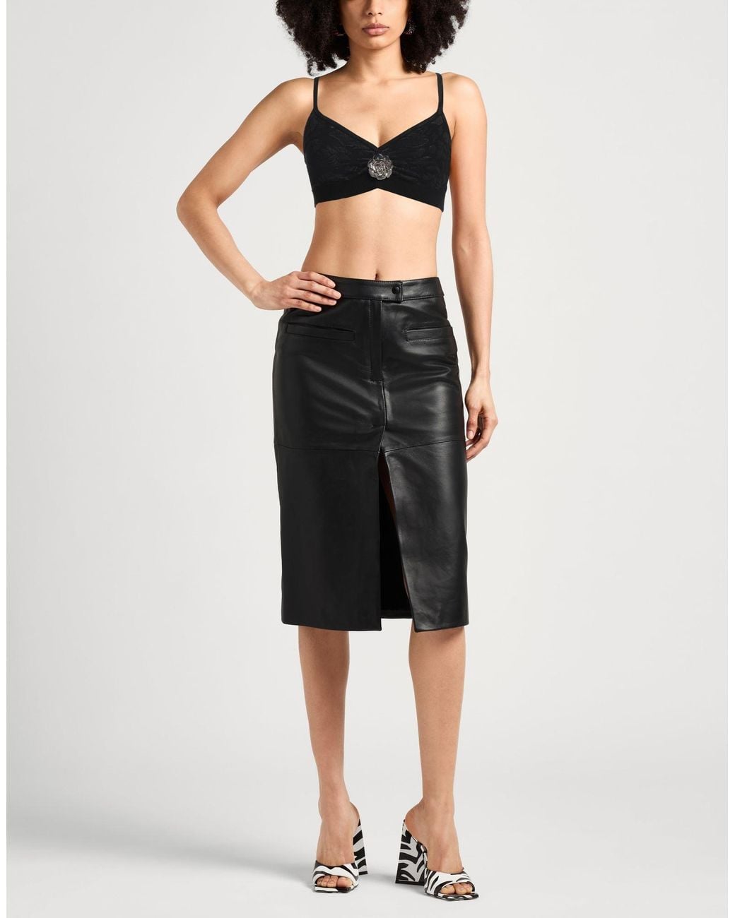 Blumarine Black Top Polyester, Viscose