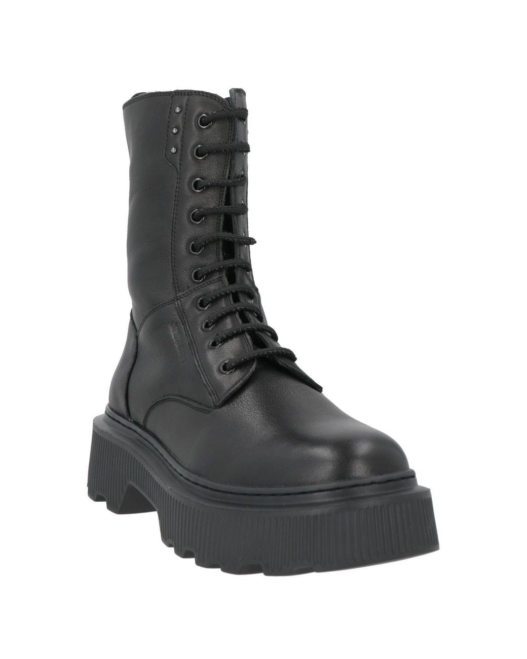 Janet & Janet Black Ankle Boots Leather