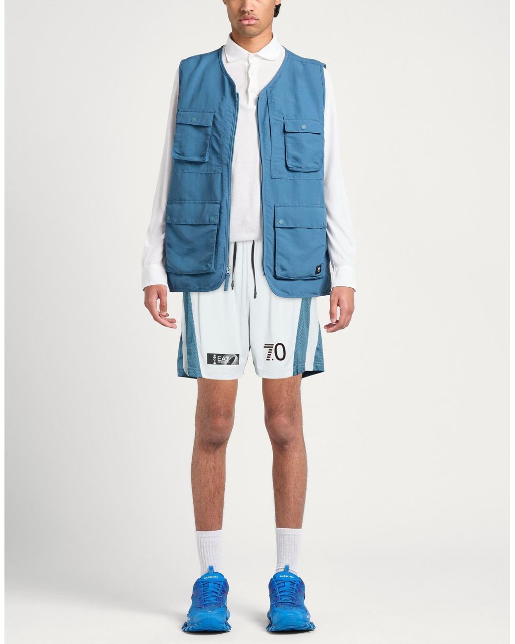 EA7 Blue Shorts & Bermuda Shorts for men