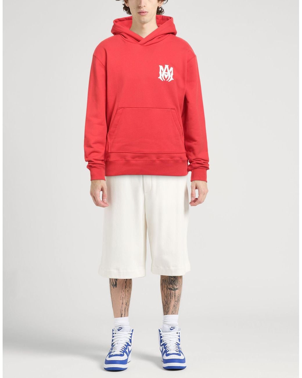 Amiri Red Sweatshirt Cotton, Lyocell for men