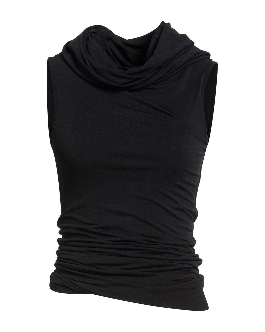 Rick Owens Black Top Viscose, Polyamide, Elastane