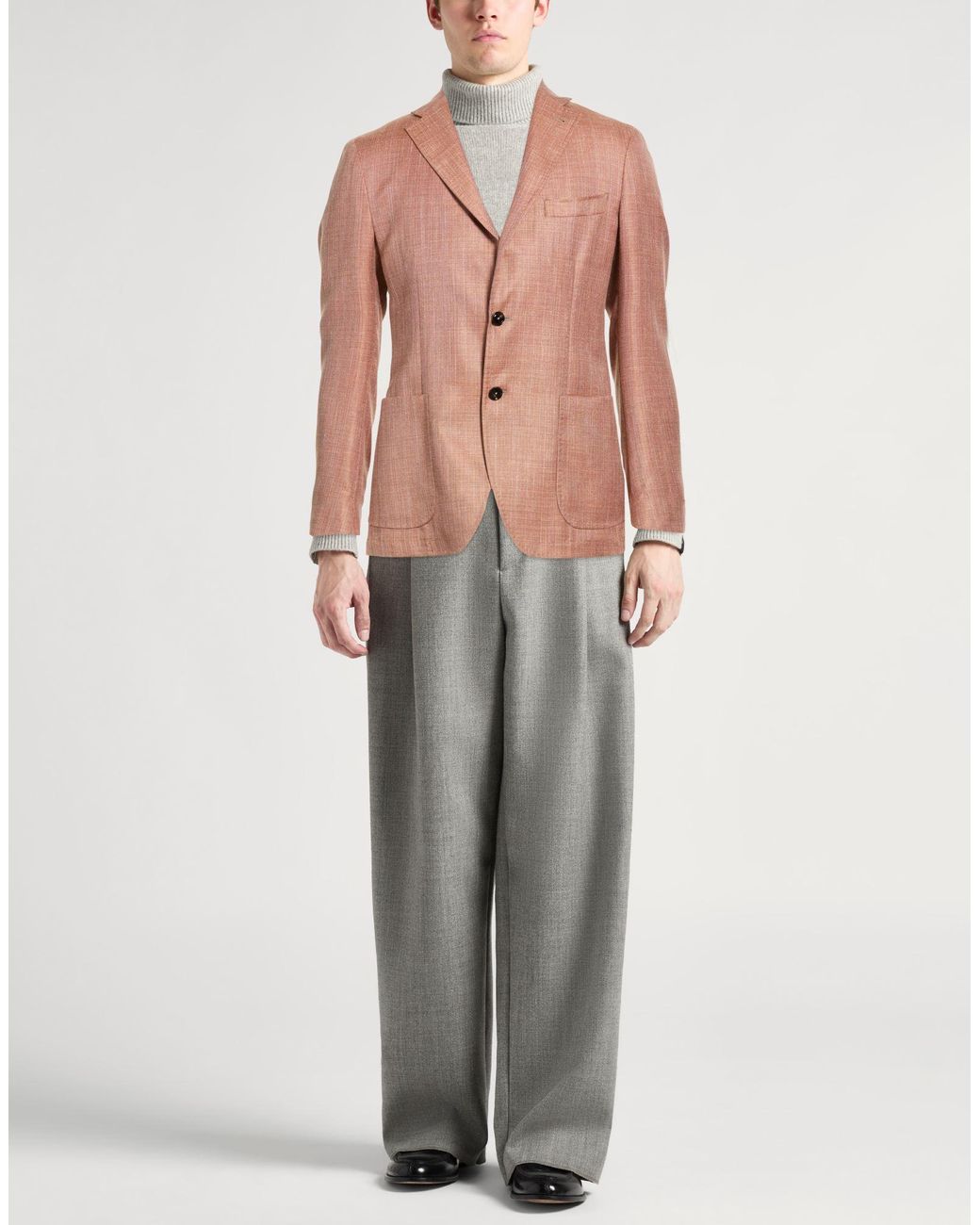 Tombolini Pink Blazer Wool, Silk, Linen for men