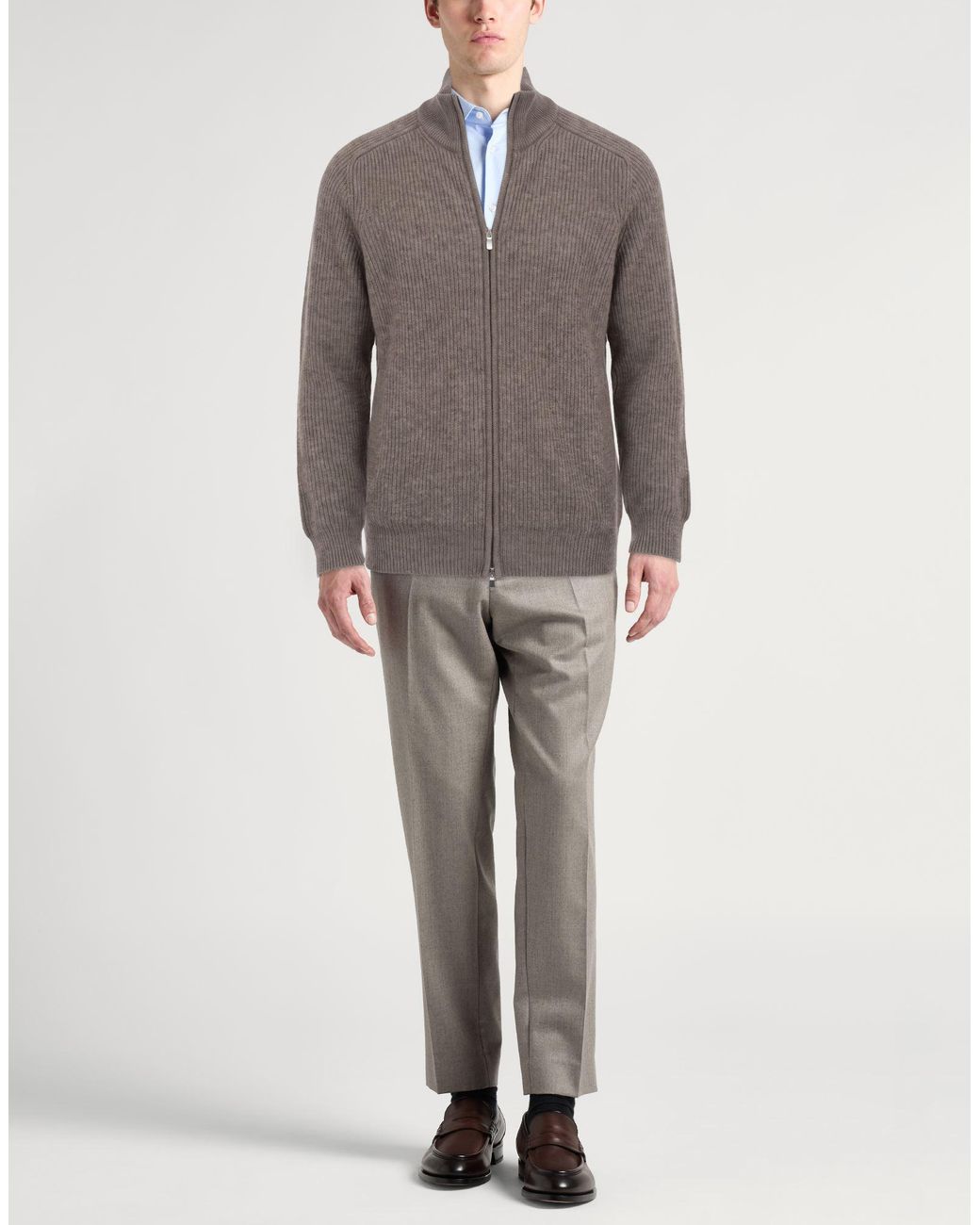 Barba Napoli Gray Cardigan for men