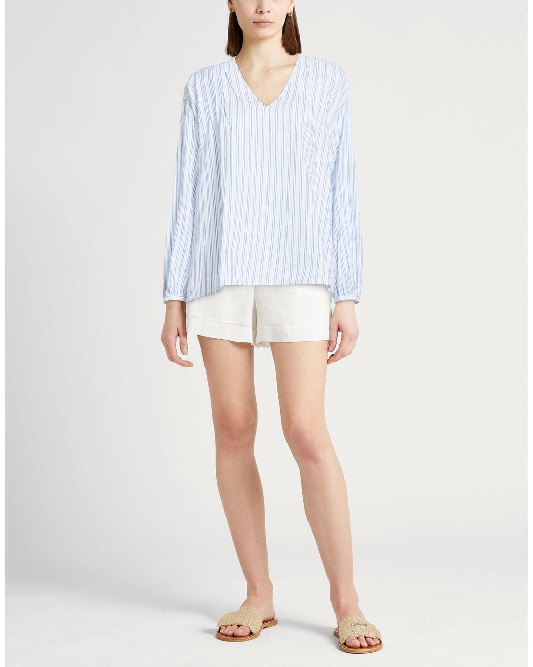 Massimo Alba Blue Light Top Cotton, Polyester, Polyamide