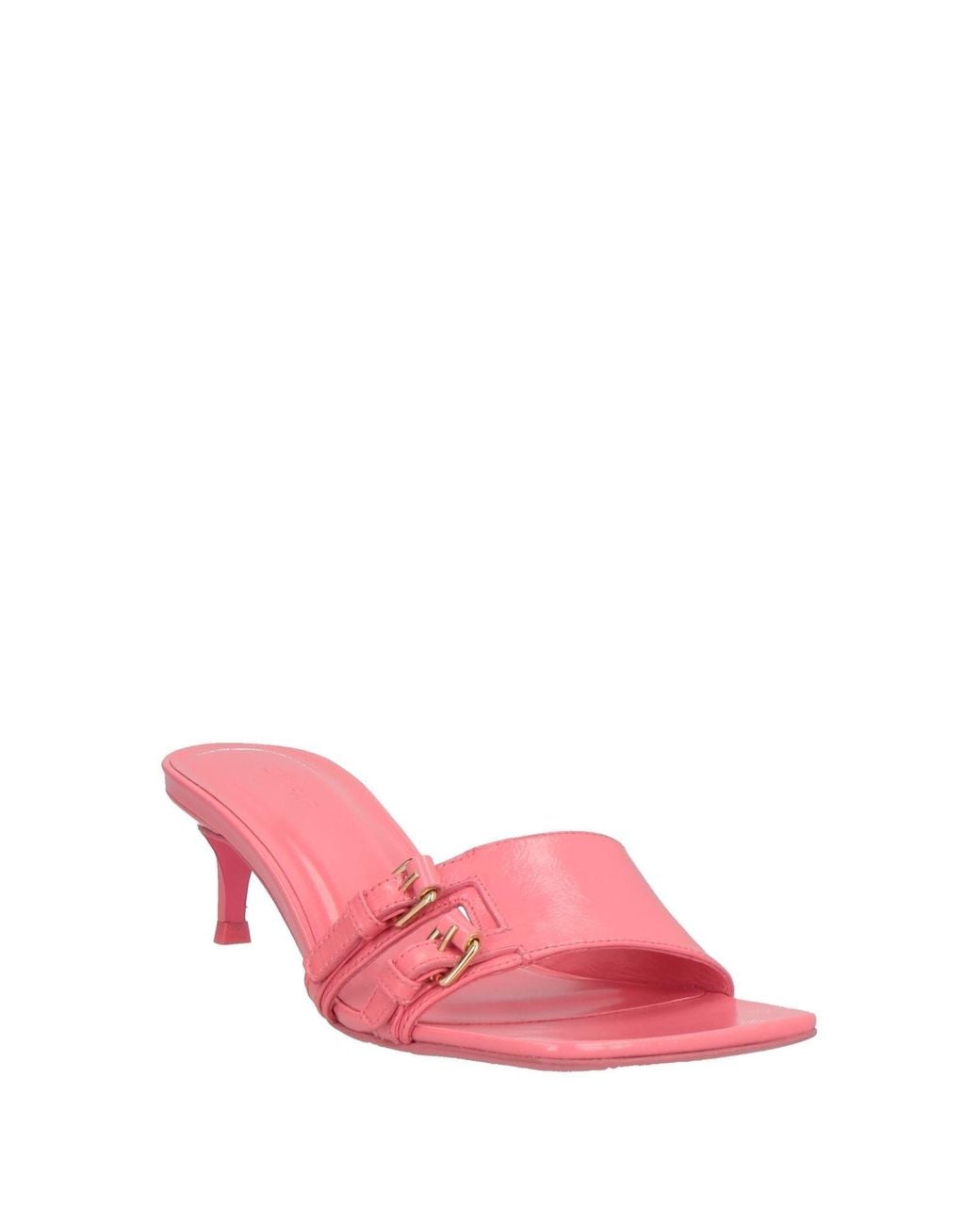 By Far Pink Sandals Leather
