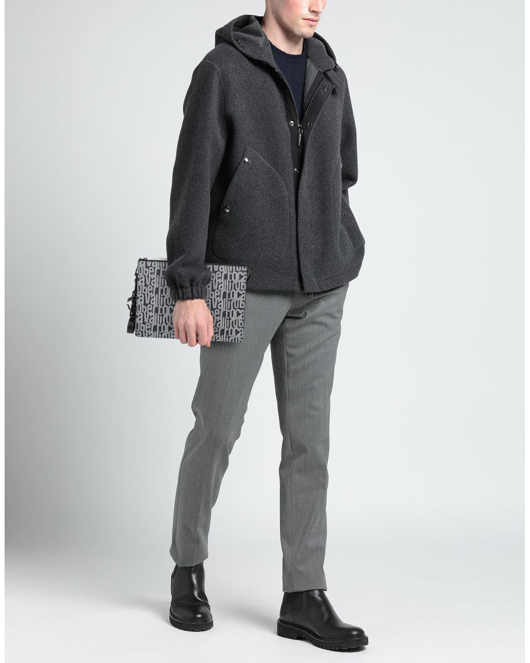 Roberto Cavalli Gray Handbag for men