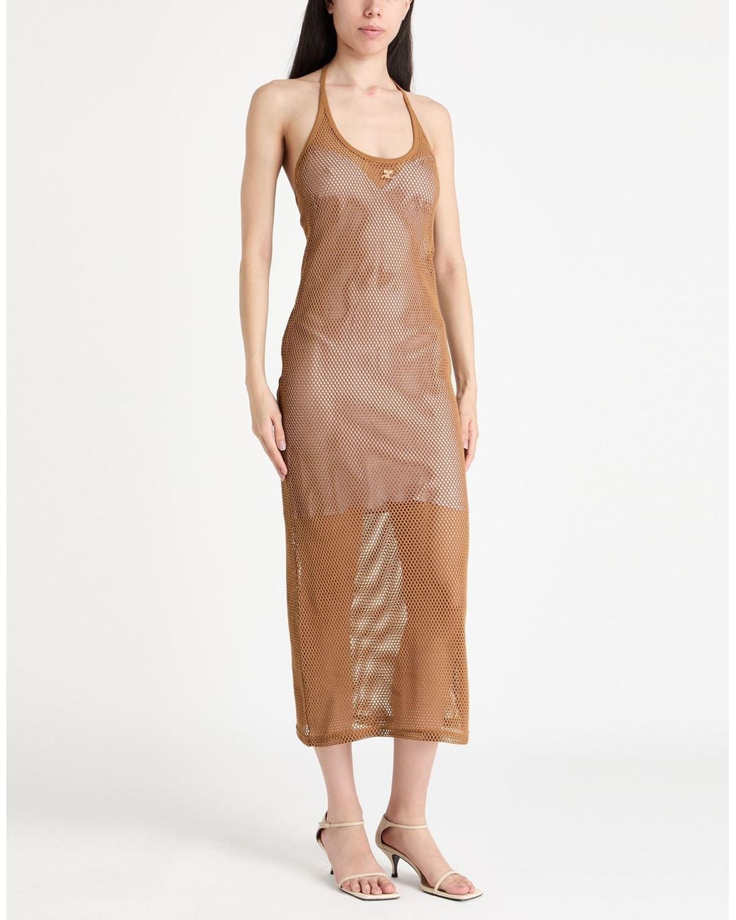 Courreges Natural Maxi Dress Cotton