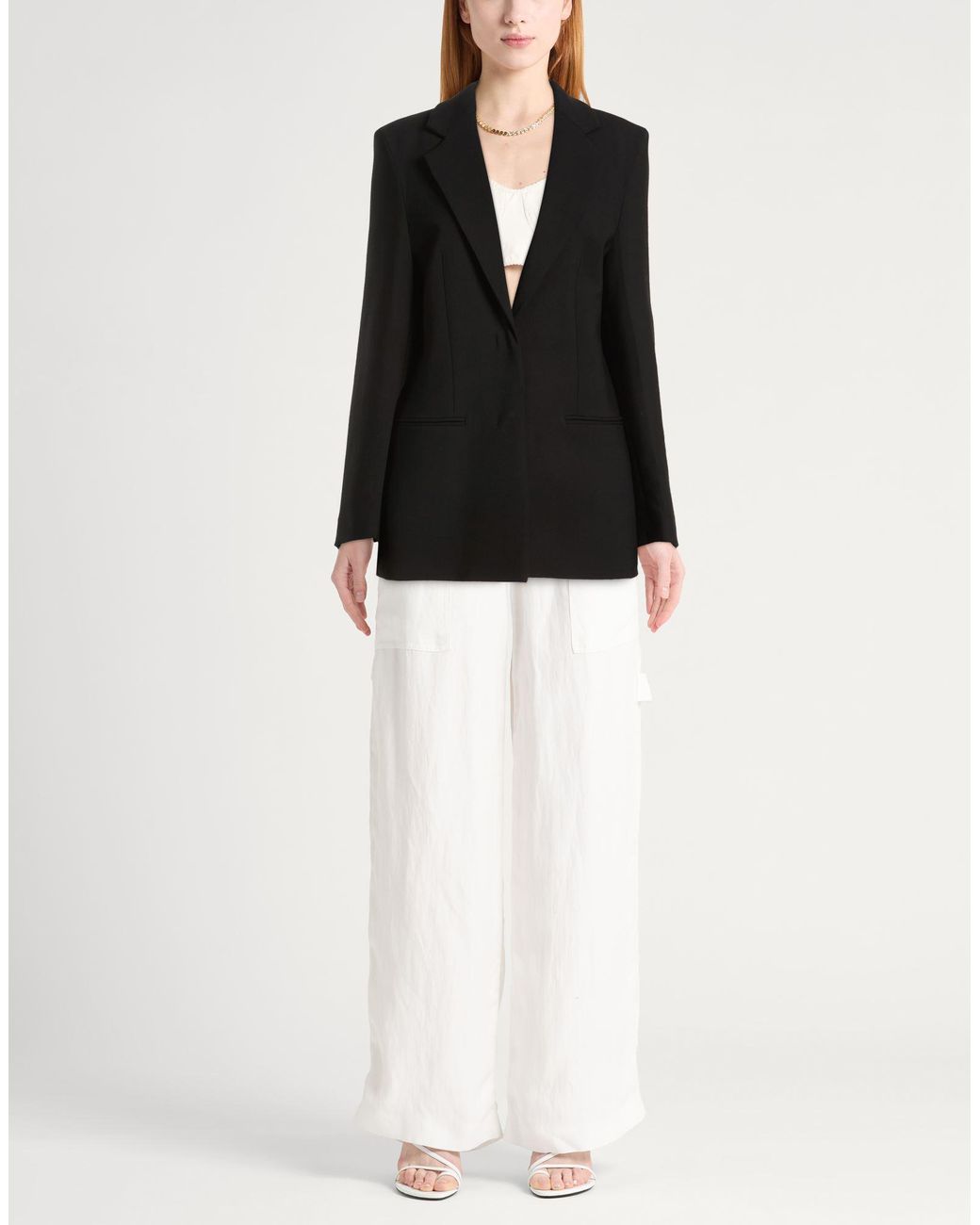 BITE STUDIOS Black Blazer Wool, Cupro