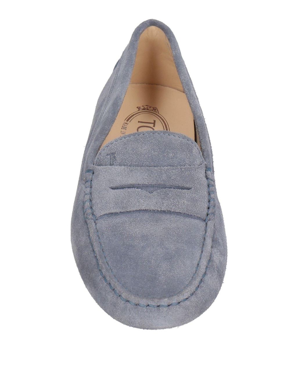 Tod's Gray Loafers Leather