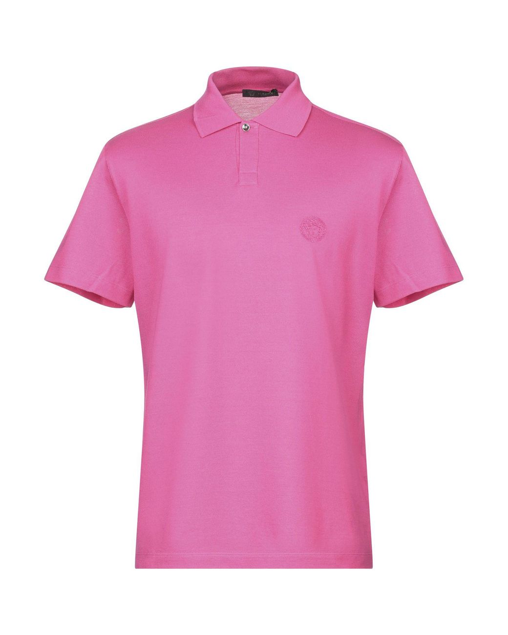 pink versace polo shirt