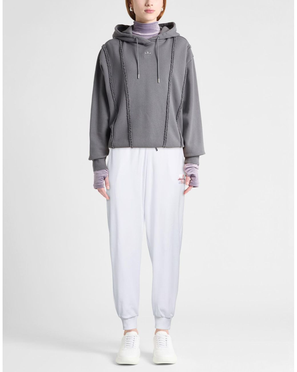 ARMANI EXCHANGE White Pants Cotton, Polyester, Elastomultiester, Elastane
