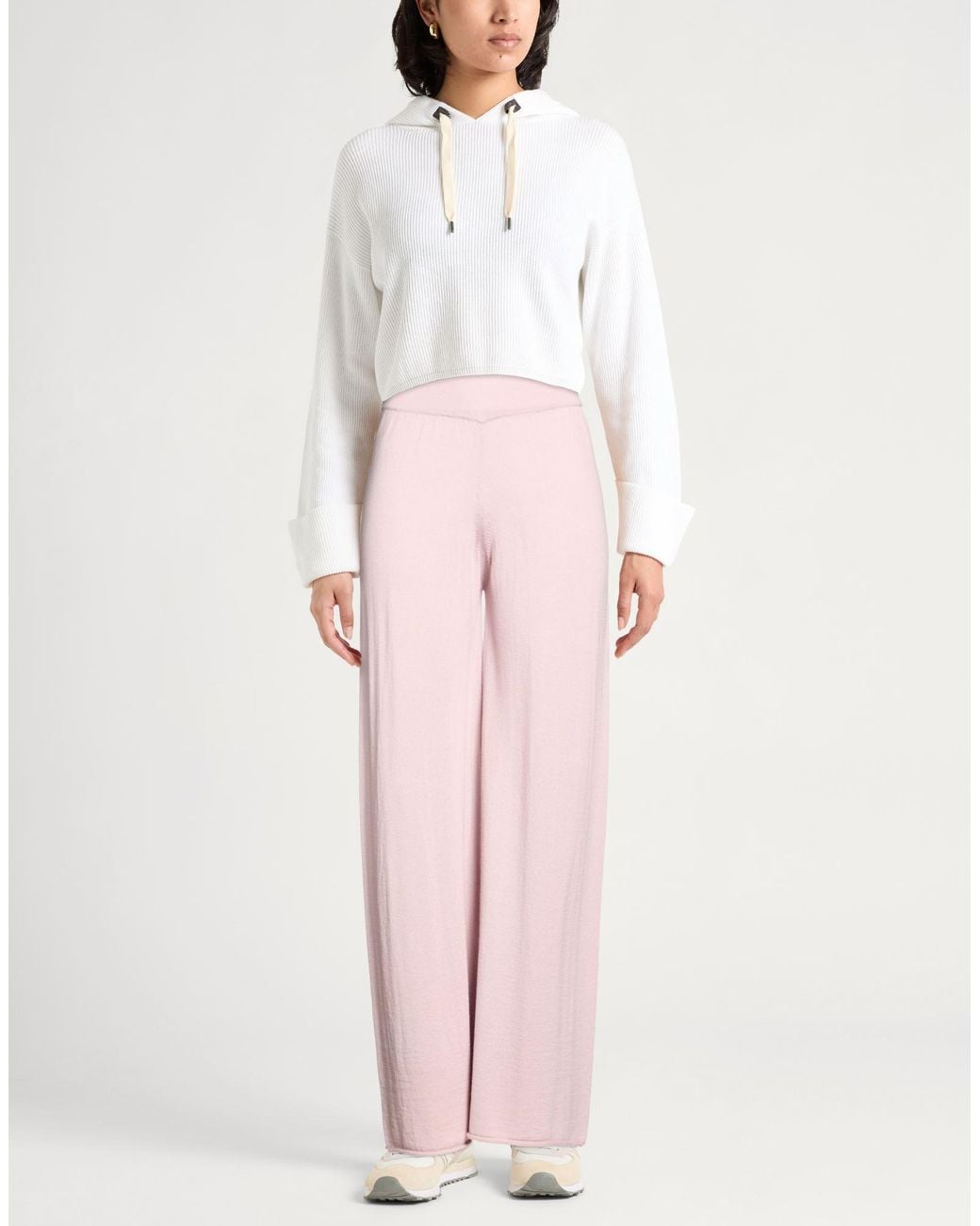 Anna Molinari Pink Pants Merino Wool