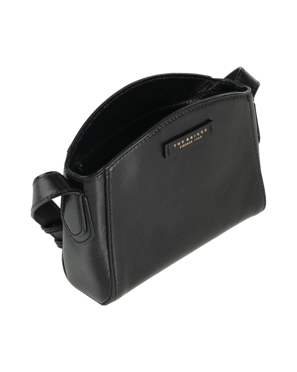 The Bridge Black Cross-Body Bag Leather