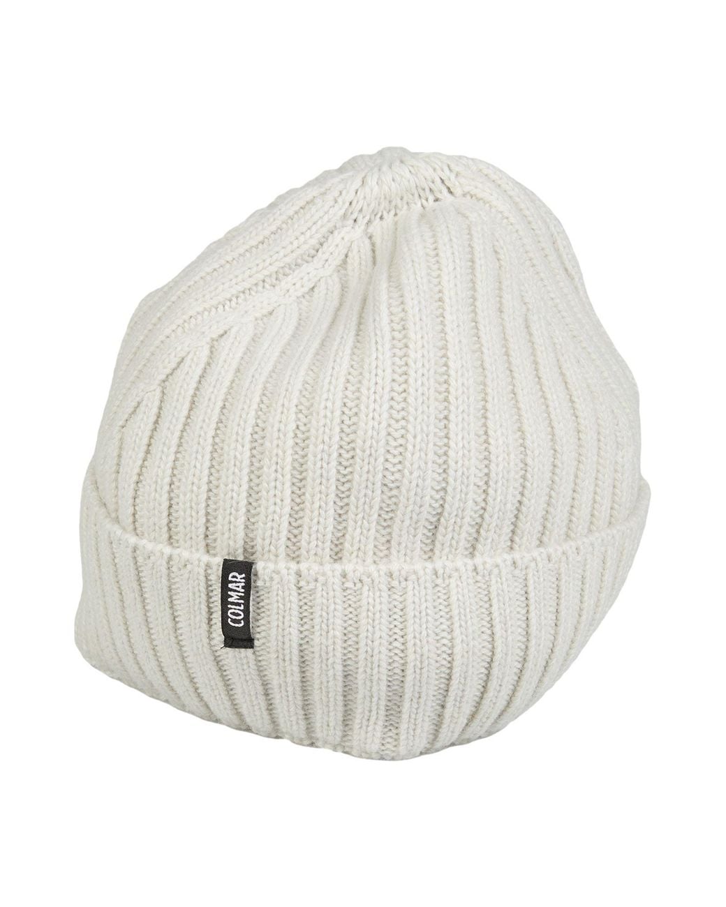 Colmar White Light Hat Virgin Wool, Viscose, Polyamide, Cashmere for men