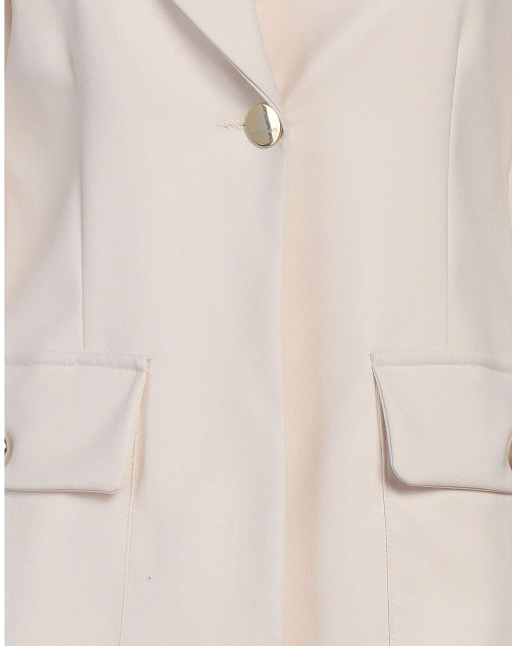 Cristinaeffe Natural Cream Blazer Polyester, Viscose, Elastane