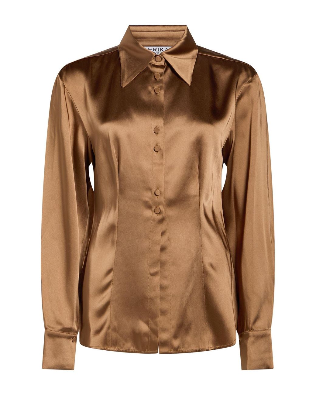 Erika Cavallini Semi Couture Brown Shirt