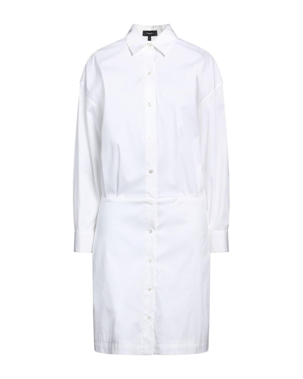 Robe midi Theory en coloris White