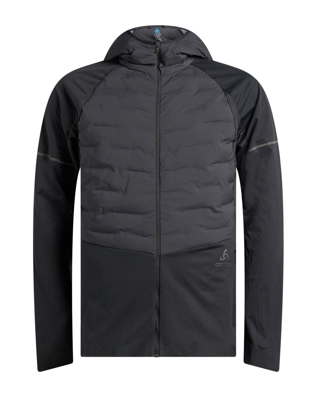Odlo Black Jacket Recycled Polyester, Elastane for men