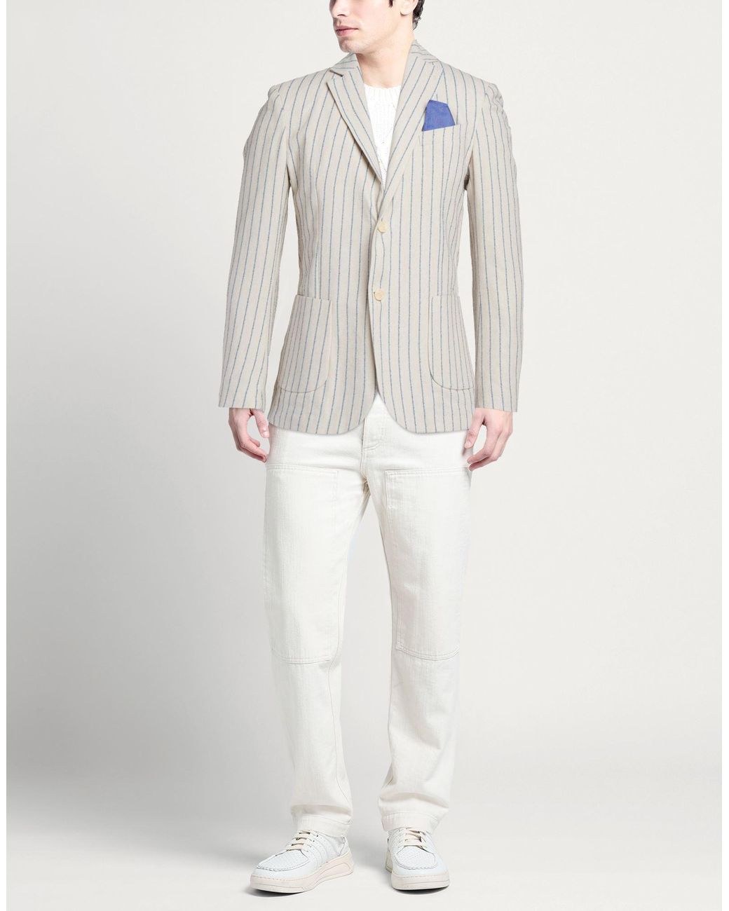 CAUTIERI Blue Blazer for men