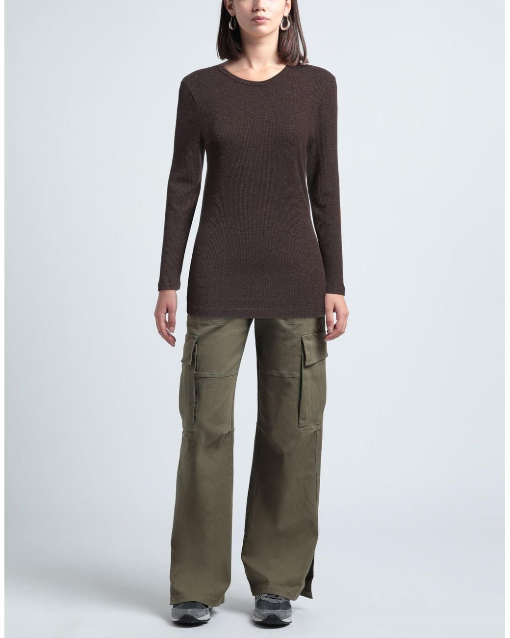 Agolde Brown T-Shirt Polyester, Cotton, Rayon