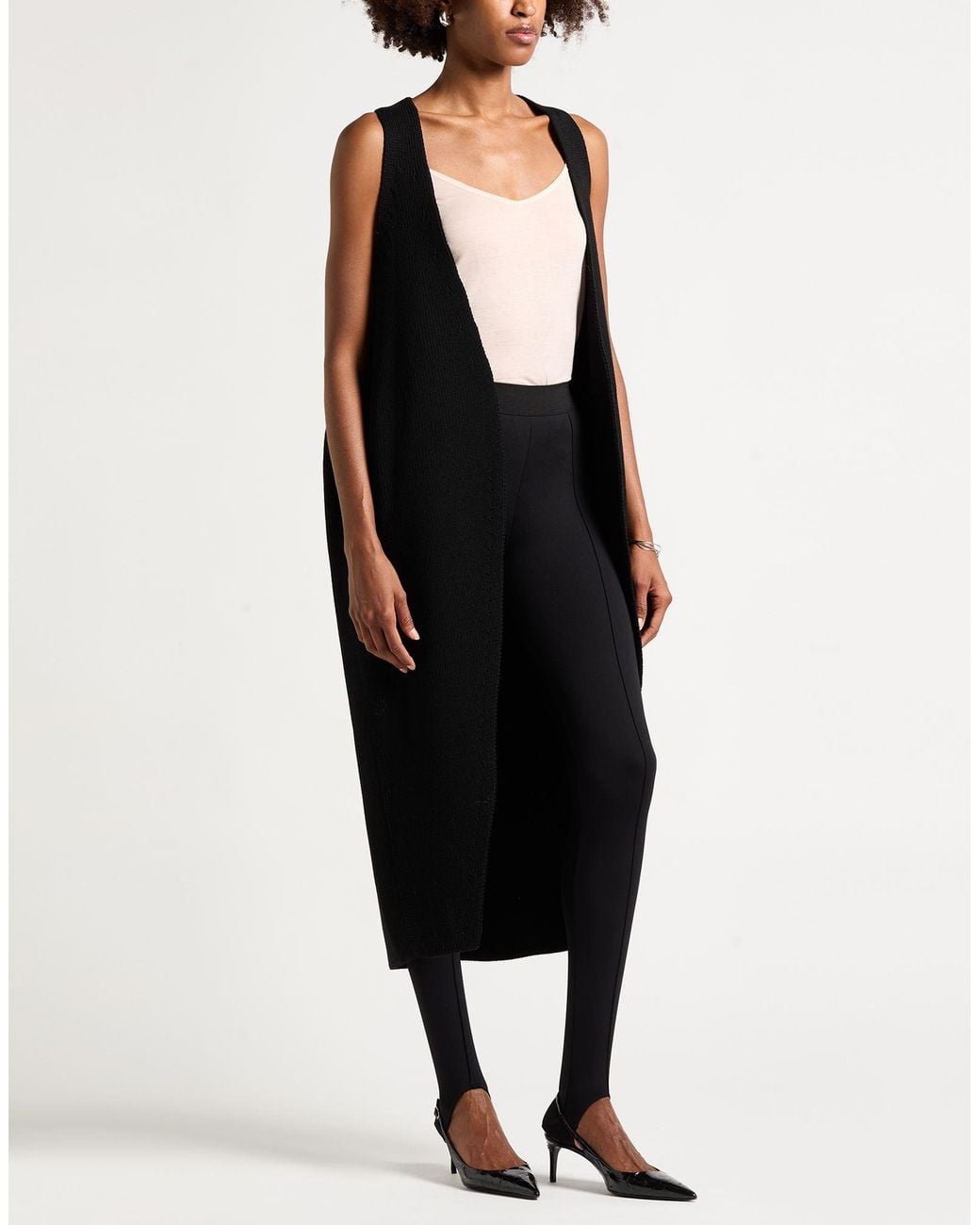 Rick Owens Black Cardigan Virgin Wool