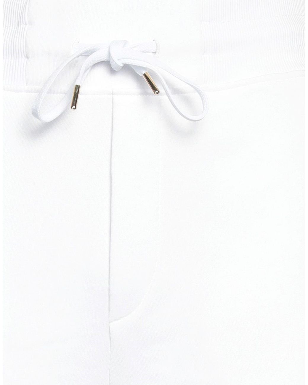 Versace Jeans Couture White Shorts & Bermuda Shorts Cotton, Elastane for men