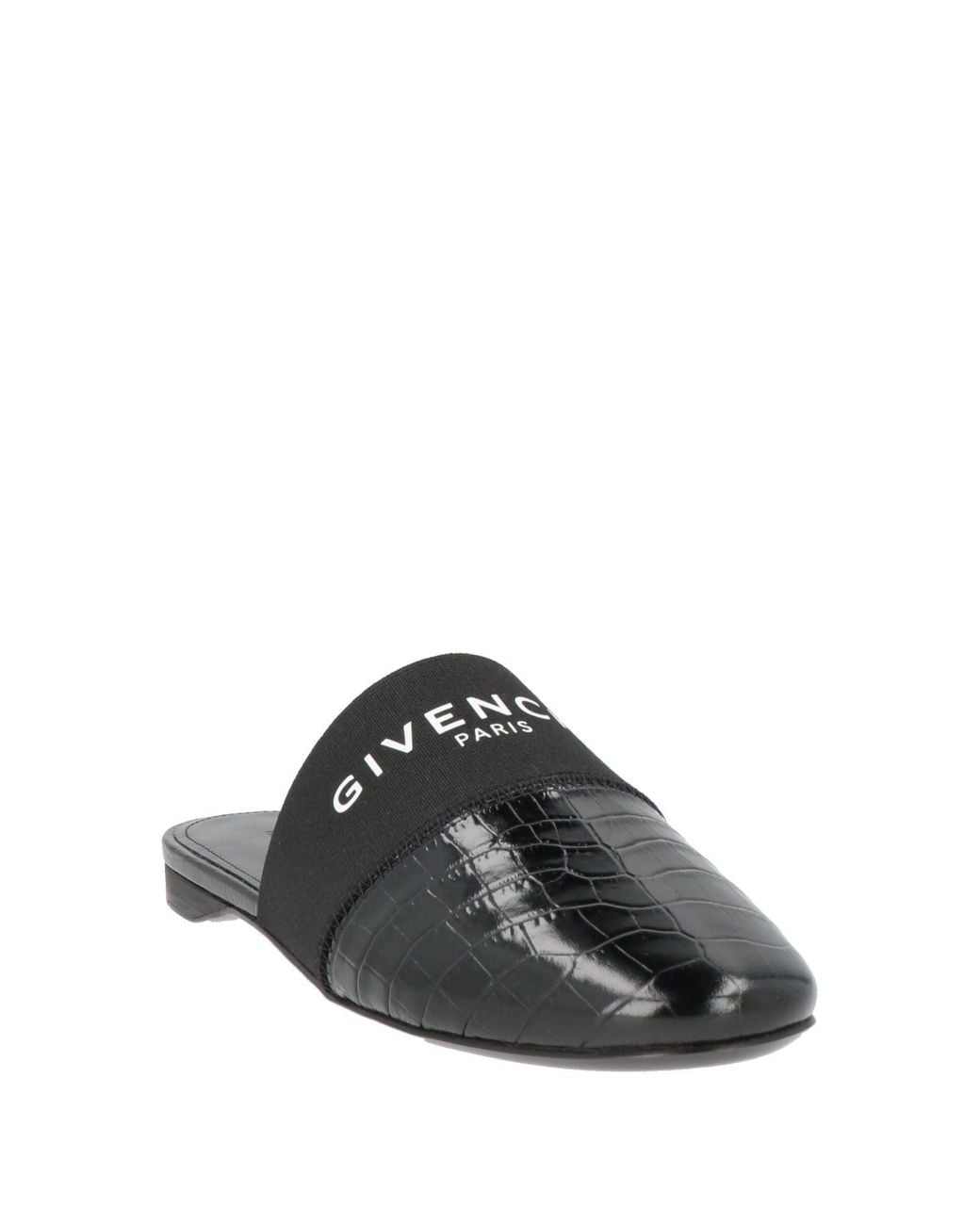 Givenchy Black Mules & Clogs Calfskin, Textile Fibers