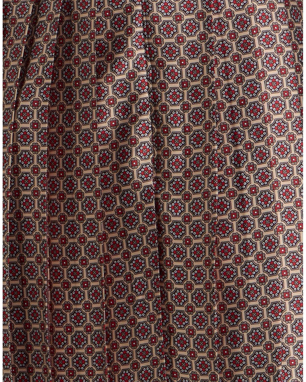 MVP WARDROBE Brown Brick Mini Skirt Polyester