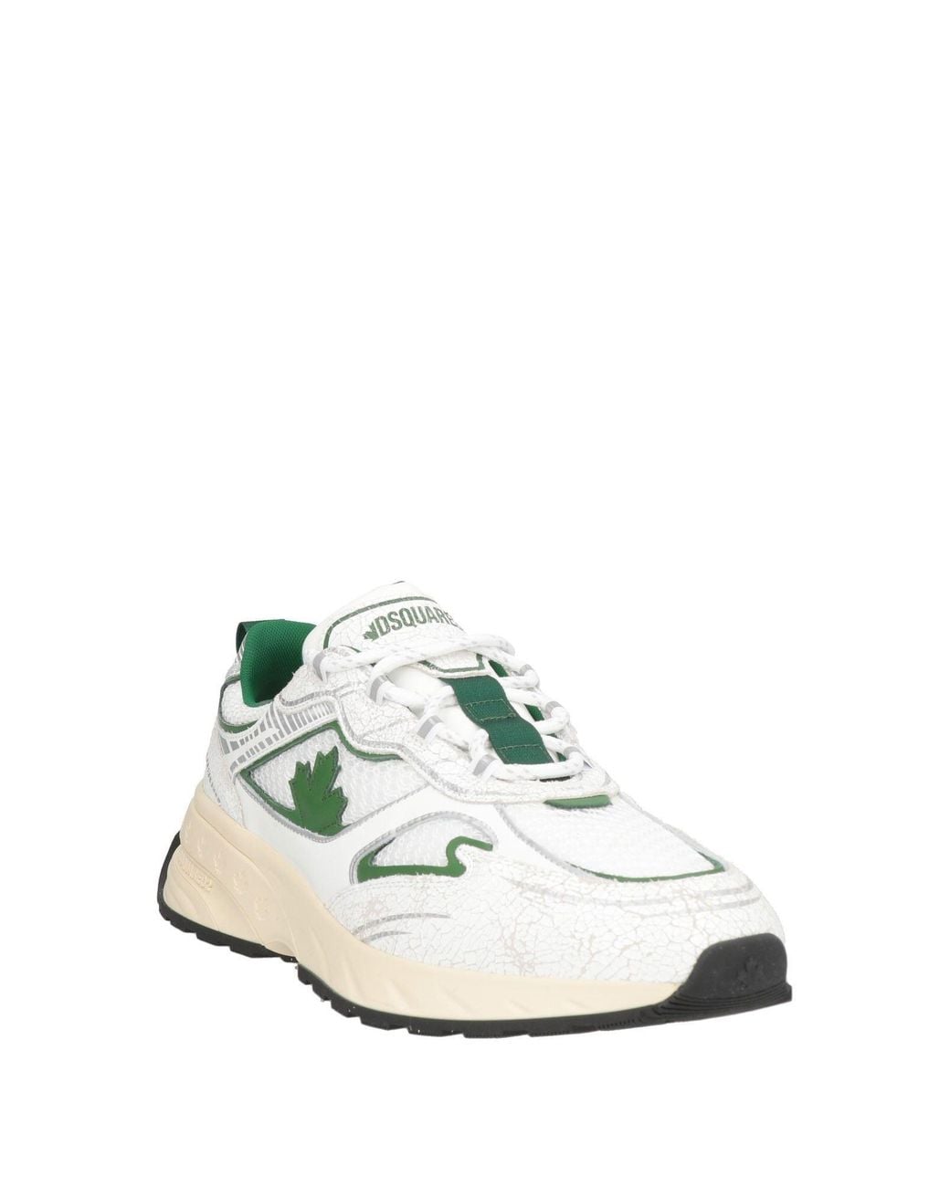 DSquared² White Sneakers Leather, Textile Fibers for men