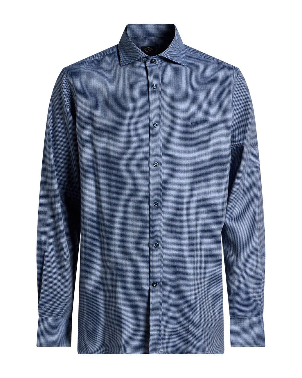 Paul & Shark Blue Shirt Cotton for men