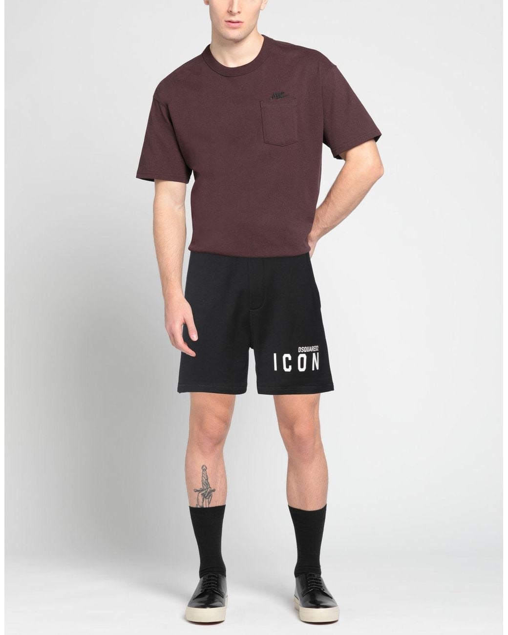 DSquared² Black Shorts & Bermuda Shorts for men