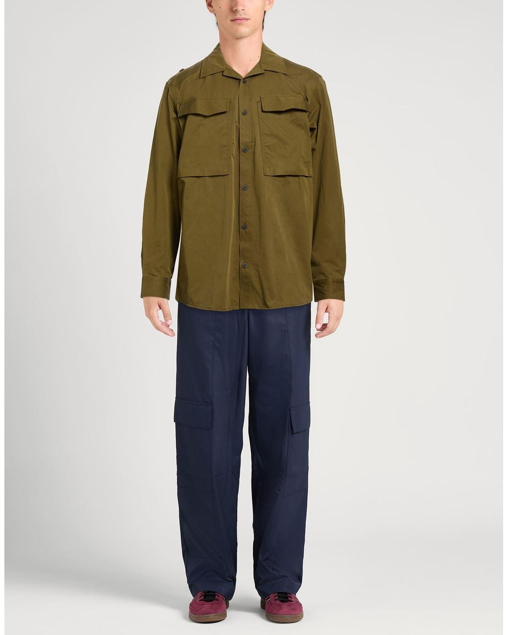 G-Star Green Military Shirt Cotton for men