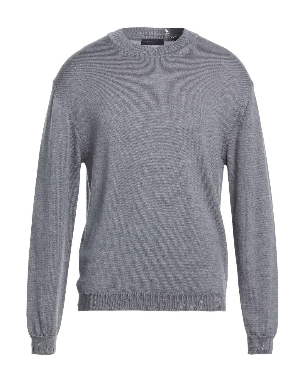 Daniele Fiesoli Gray Sweater Virgin Wool for men