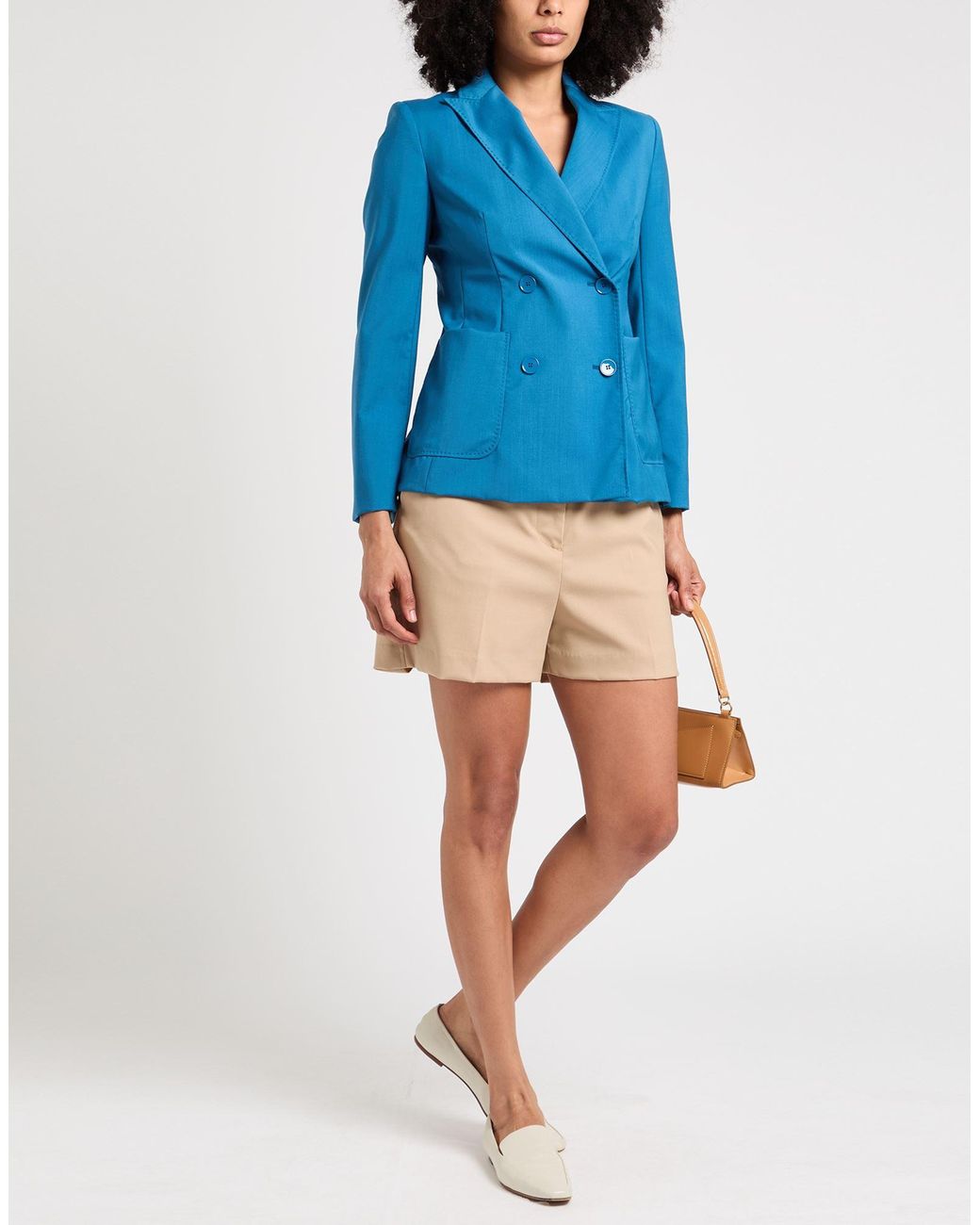 Weekend by Maxmara Blue Blazer Virgin Wool