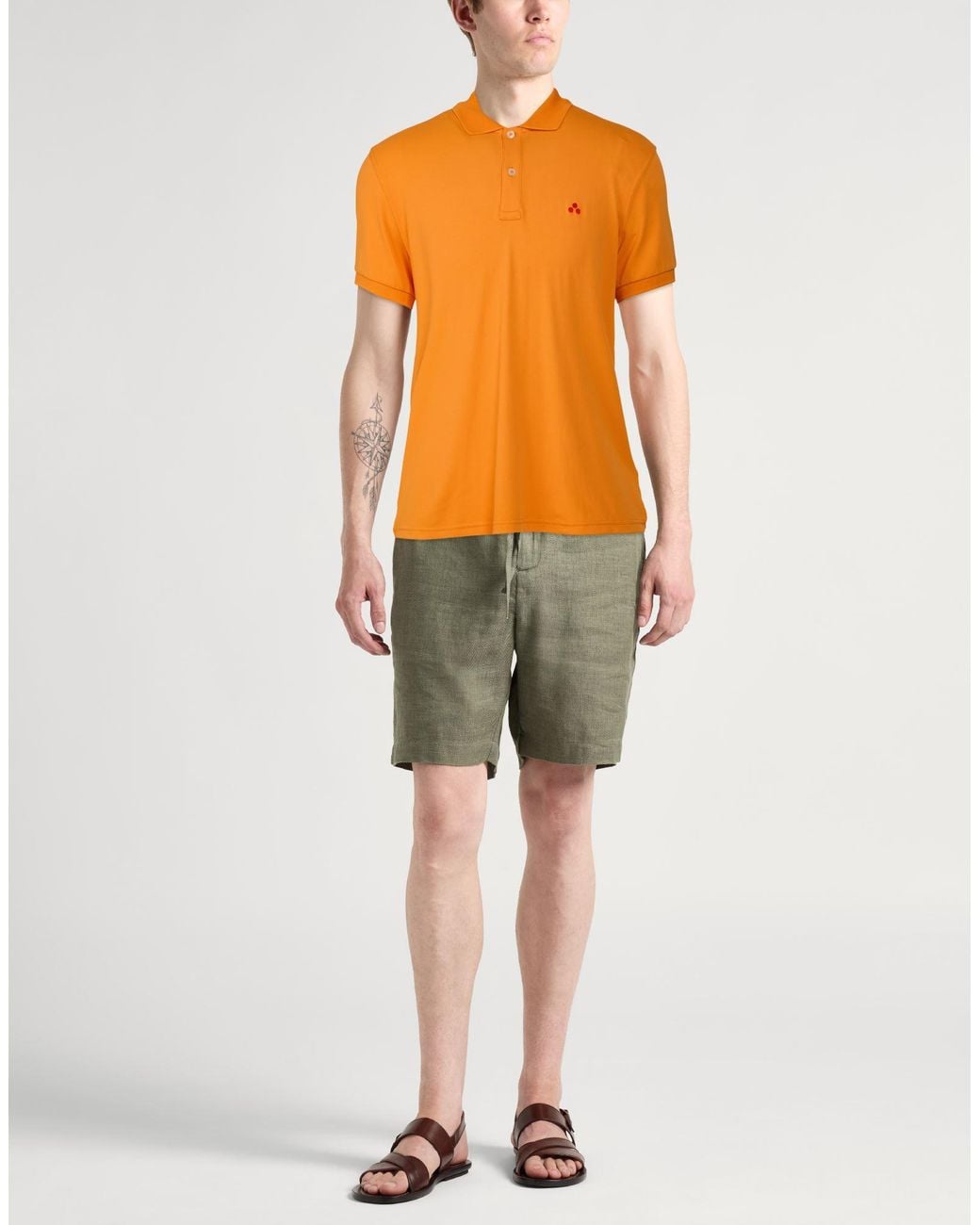 Polo Peuterey de hombre de color Orange