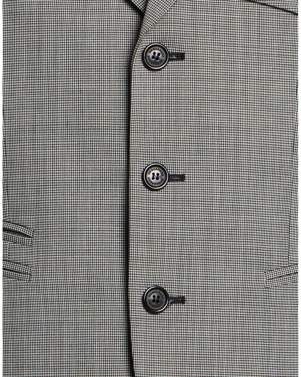 DSquared² Gray Suit Virgin Wool, Elastane for men