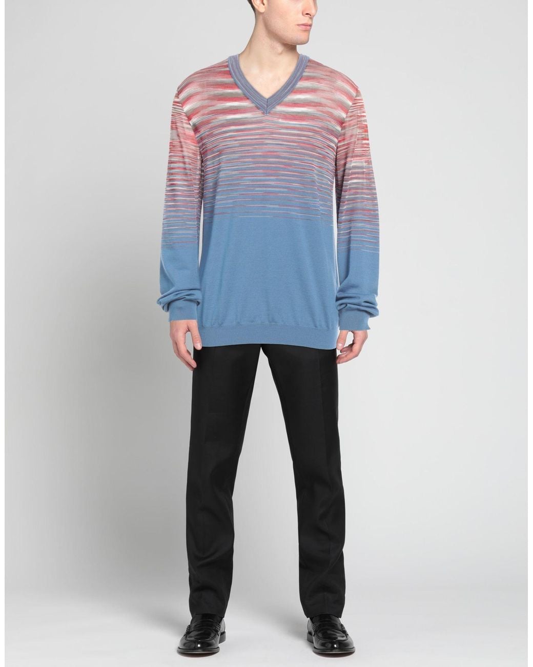 Missoni Blue Missoni Sweater Wool for men
