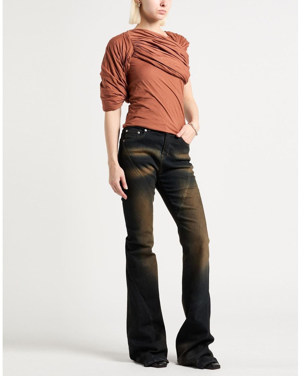 Top Rick Owens de color Orange