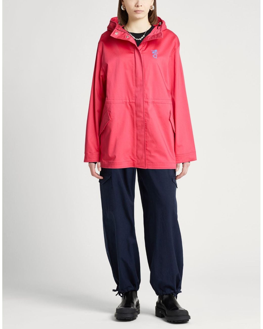 Moschino Pink Overcoat & Trench Coat