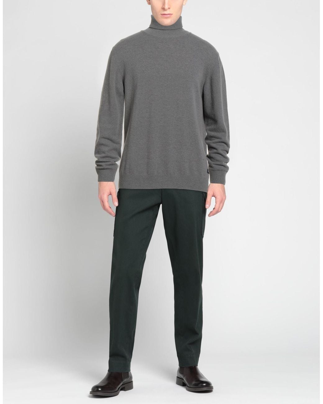 40weft Gray Turtleneck for men