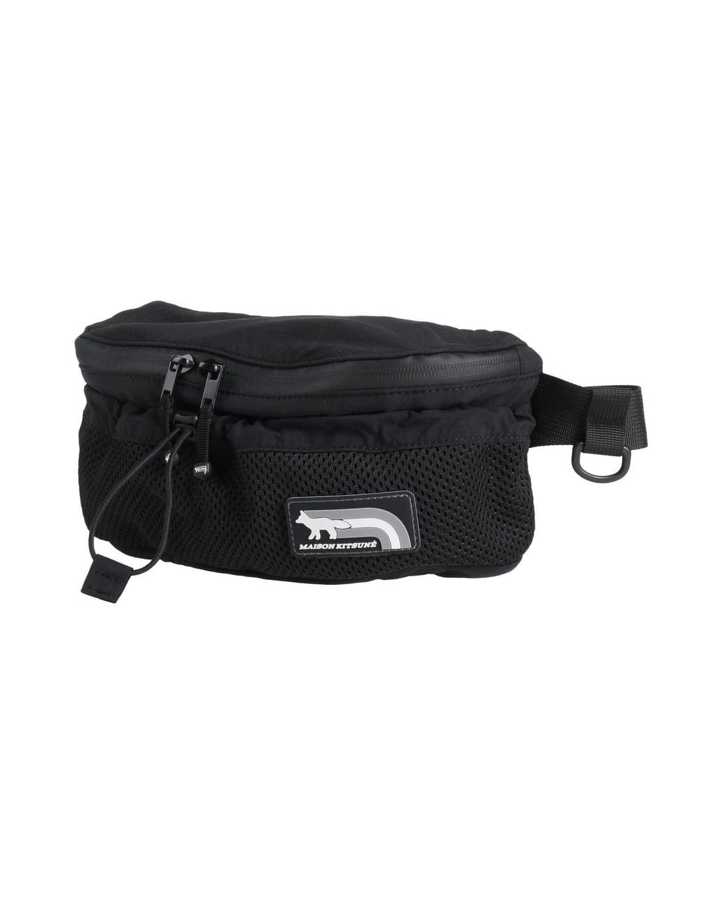 Maison Kitsuné Black Belt Bags for men