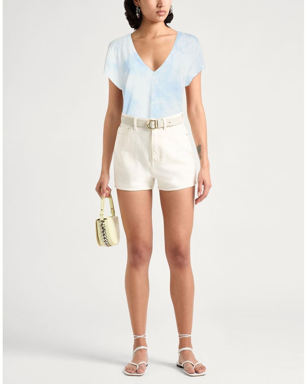 8pm Blue Sky T-Shirt Viscose, Linen