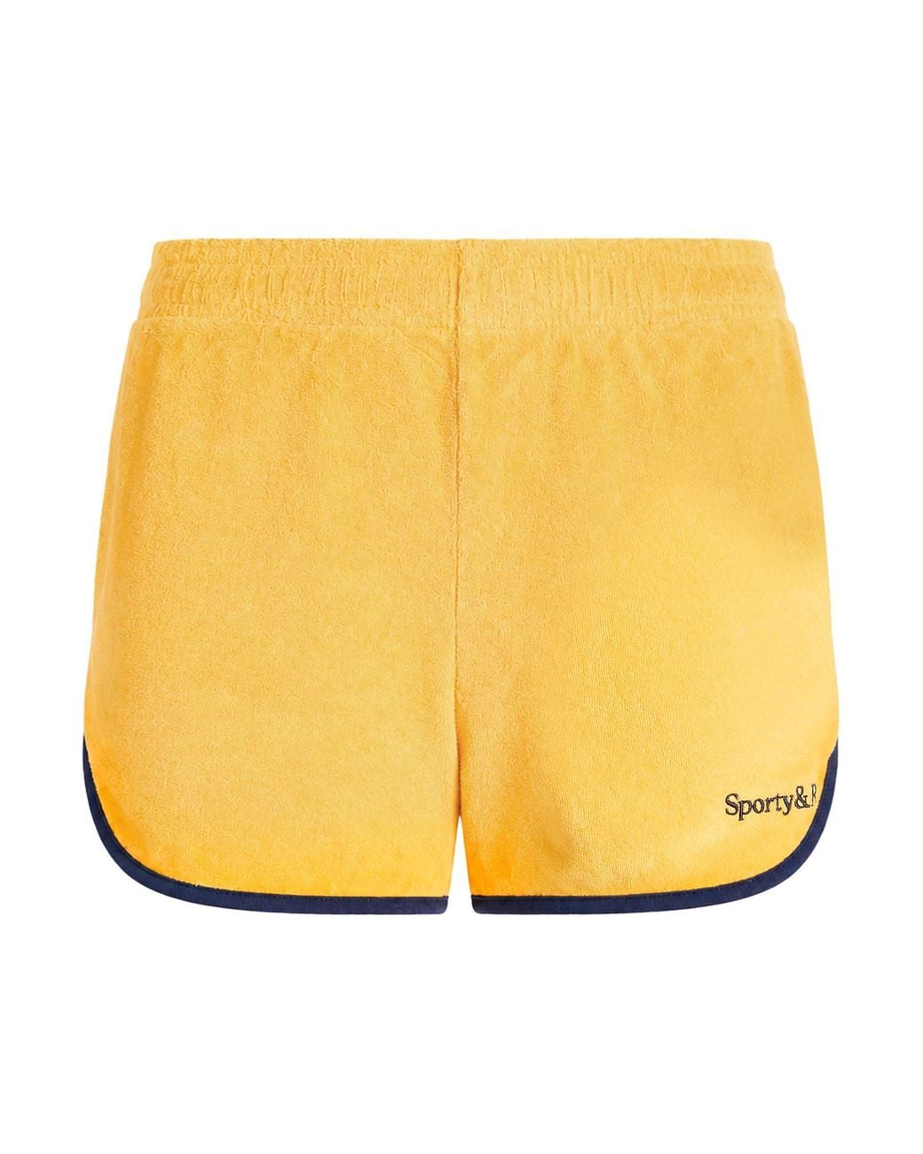Sporty & Rich Yellow Marigold Shorts & Bermuda Shorts Cotton
