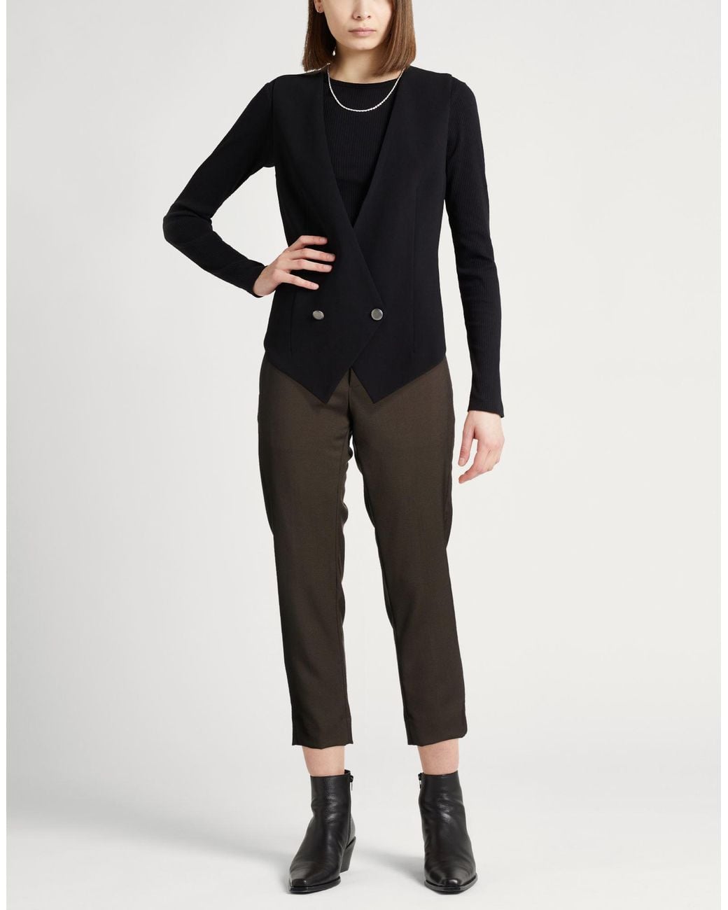 BE ABLE Gray Dark Pants Virgin Wool