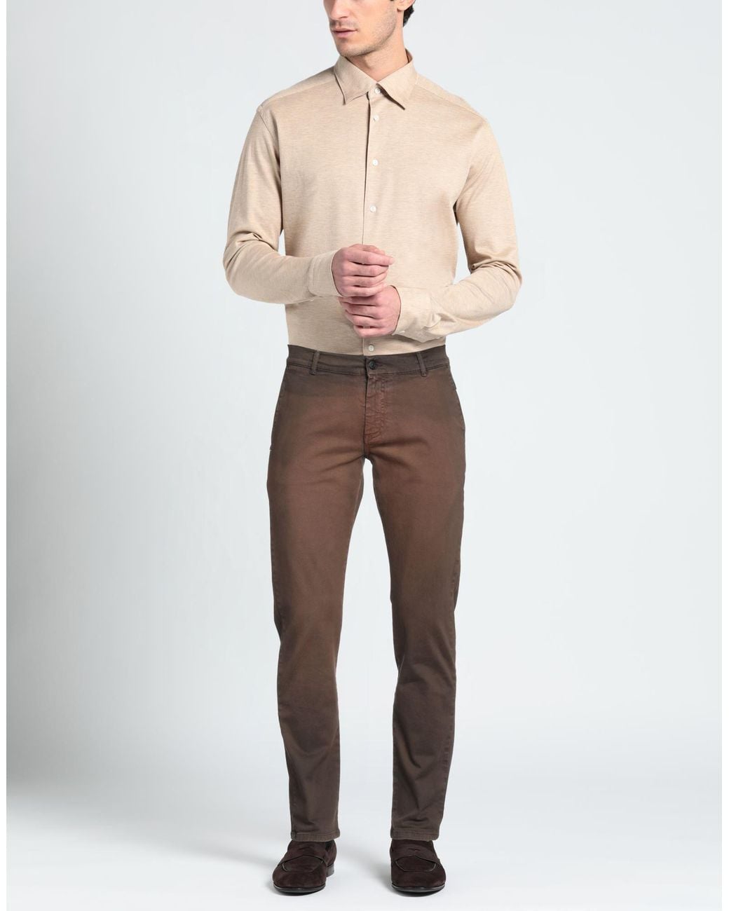 Daniele Alessandrini Brown Trouser for men