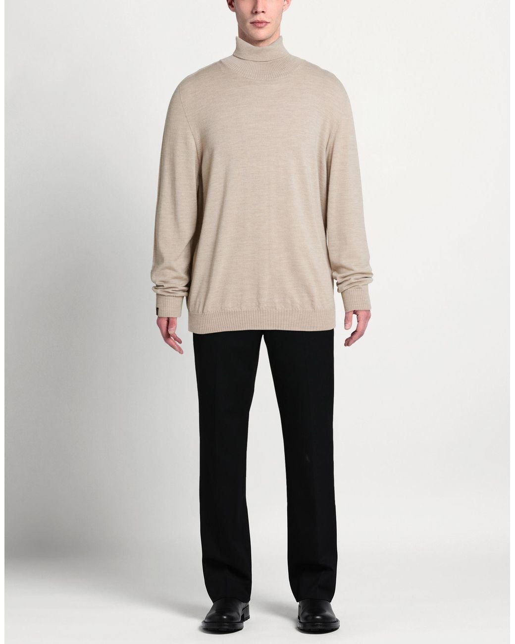 AROVESCIO Rollkragenpullover in Natural für Herren