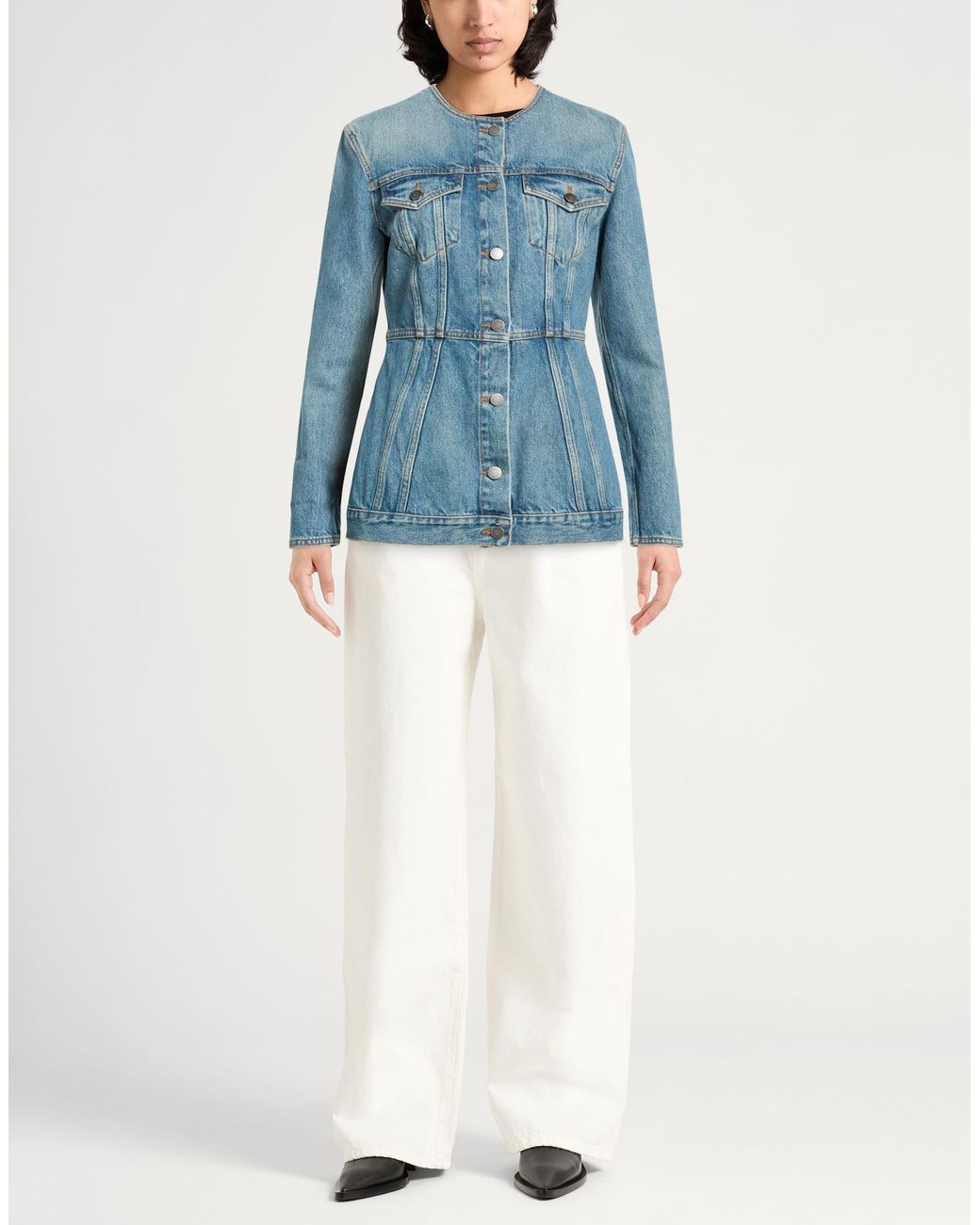 Haikure Blue Denim Outerwear Cotton